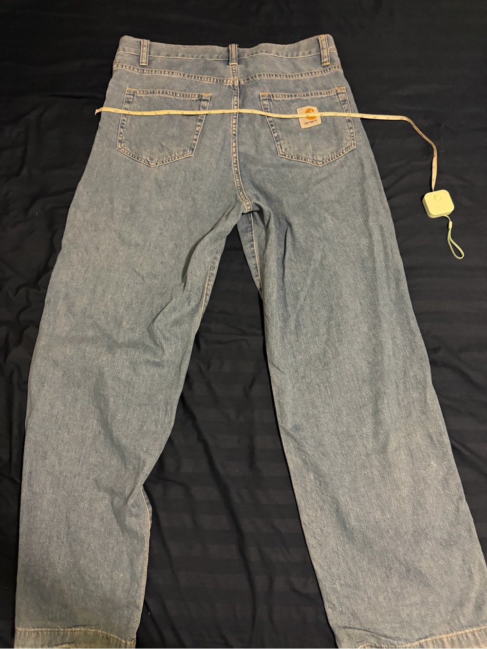 Carhartt WIP Classic Men's Straight-Leg Jeans in Light Blue - Picture 3 of 3